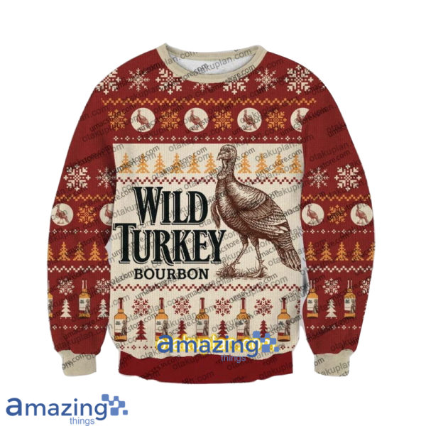 Wild Turkey Bourbon V2 3D Printed Christmas Sweatshirt