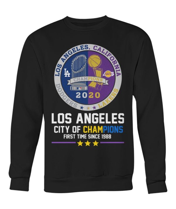 Los Angeles City Of Champions First Time Since 1988 Shirt.