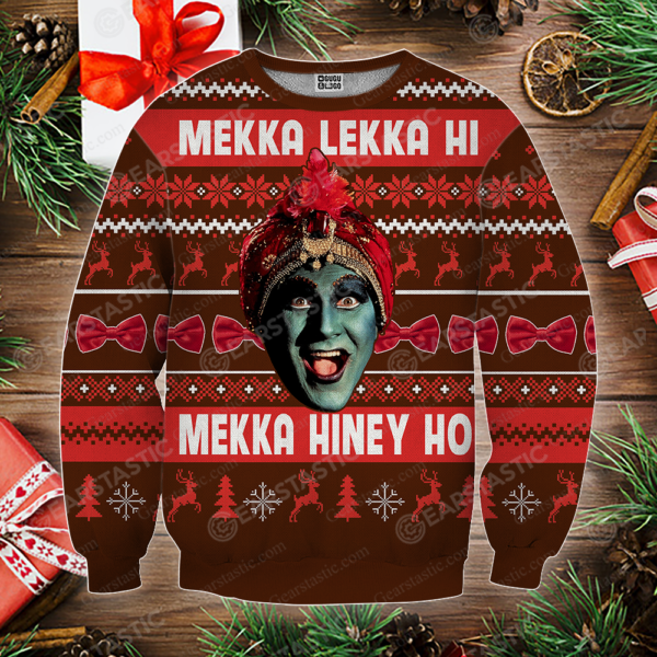 Peewee 3D Christmas Sweatshirt Mekka Lekka Hi Mekka Hiney Ho