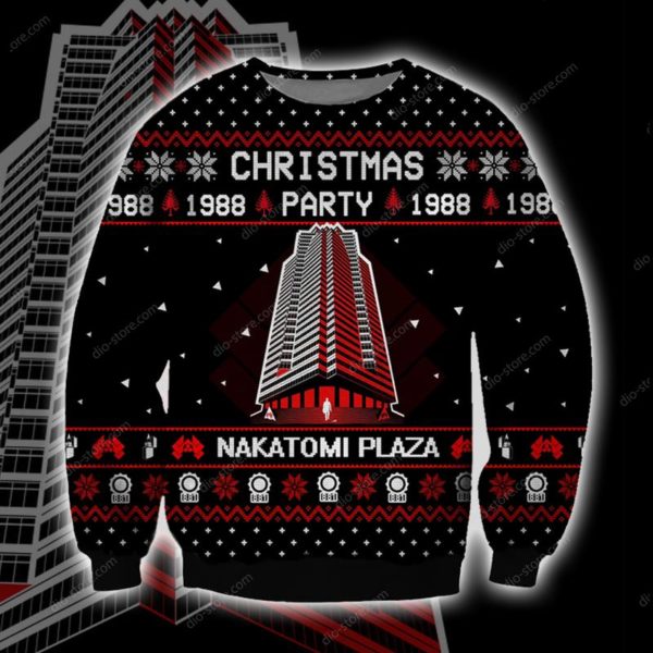 Nakatomi Plaza 3D Print Christmas Sweater