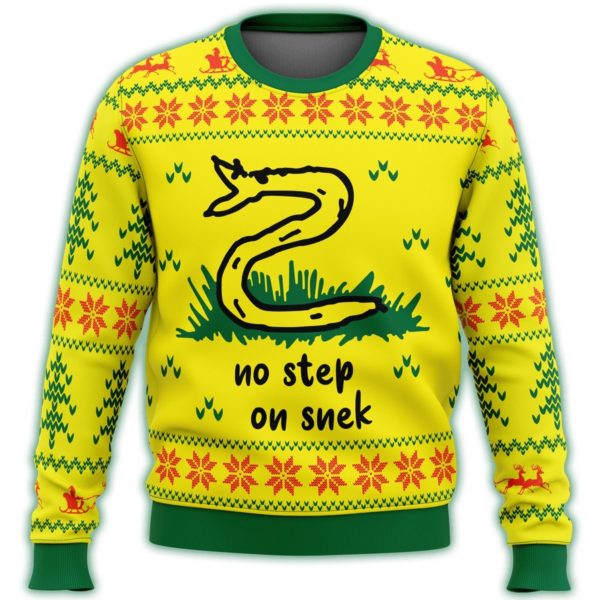No Step On Snek 3D Printed Christmas Sweatshirt