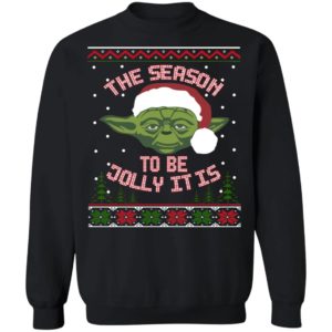 The season to be Jolly it is Yoda Claus ugly christmas Shirt