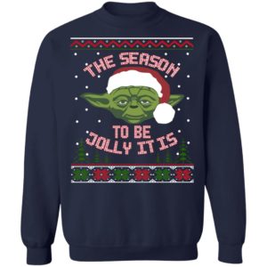 The season to be Jolly it is Yoda Claus ugly christmas Shirt