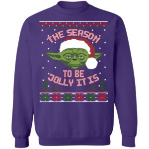 The season to be Jolly it is Yoda Claus ugly christmas Shirt