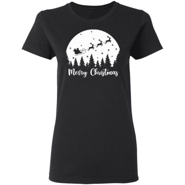 Merry Christmas Santa On Sleigh Shirt