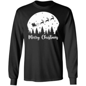 Merry Christmas Santa On Sleigh Shirt
