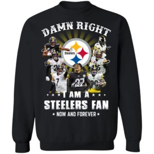 Damn Right I Am A Steelers Fan Now And Forever Shirt