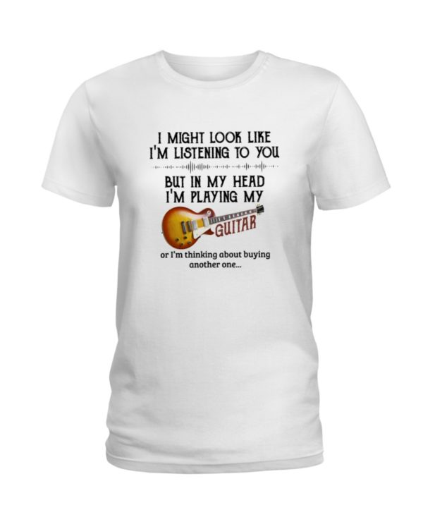 In My Head I'm Playing My Guitar Shirt