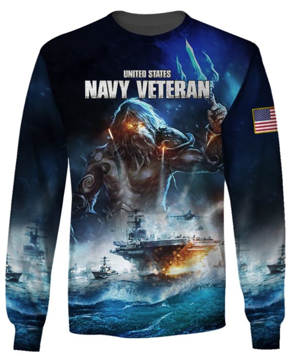 United States Navy Veteran 3D All Over Print Shirt