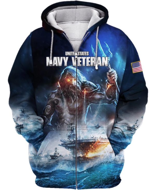 United States Navy Veteran 3D All Over Print Shirt