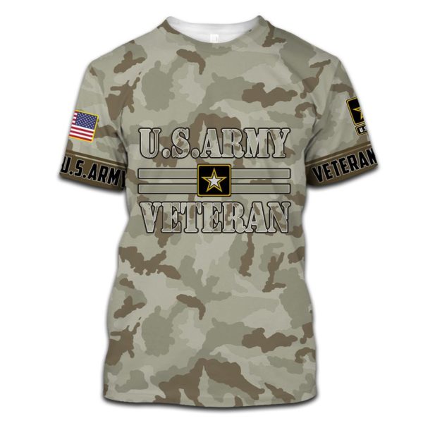 U.S.Army Veteran 3D All Over Print Shirt