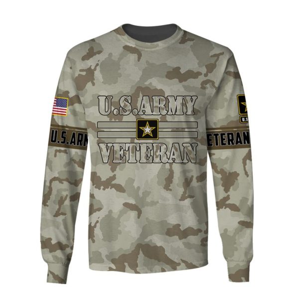 U.S.Army Veteran 3D All Over Print Shirt