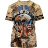 Army Veteran – Home At The Free,Because Of The Brave 3D All Over Print Shirt
