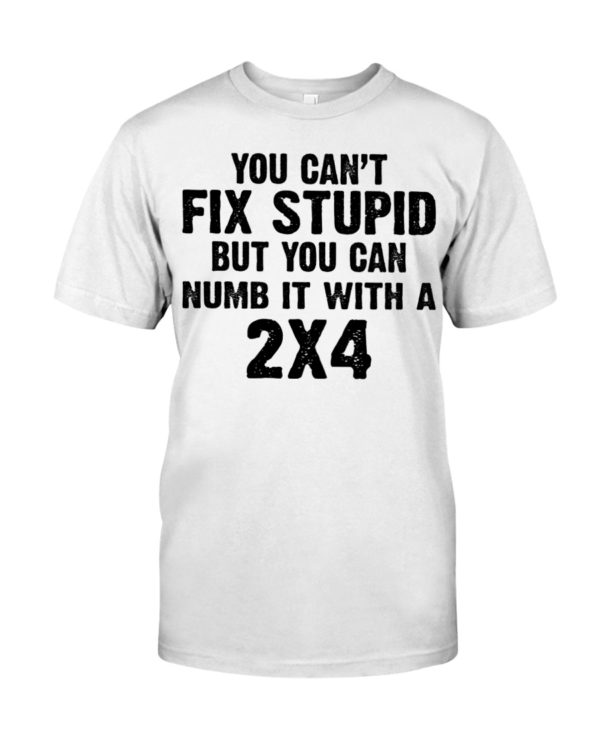 You Can't Fix Stupid But You Can Numb It With A 2x4 Shirt