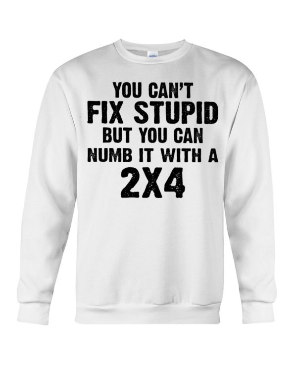 You Can't Fix Stupid But You Can Numb It With A 2x4 Shirt
