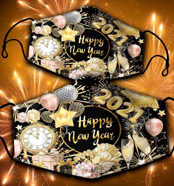 Happy New Year 2021 Face Mask