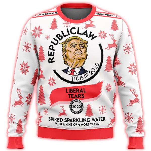 Republiclaw Trump 2020 Liberal Tears Nutrition Facts 3D Printed Christmas Sweatshirt