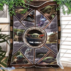 Baby Yoda Mandalorian Ver3 Sofa Fleece Blanket
