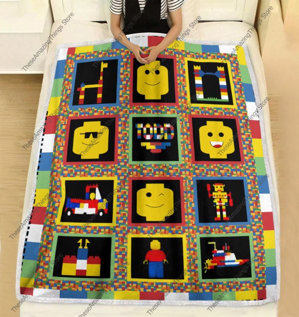 Colorful Lego Baby Blanket