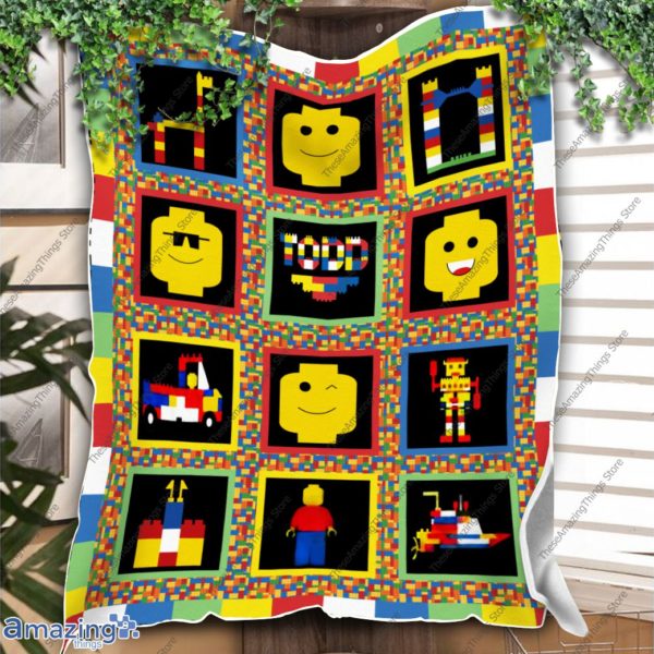 Colorful Lego Baby Blanket