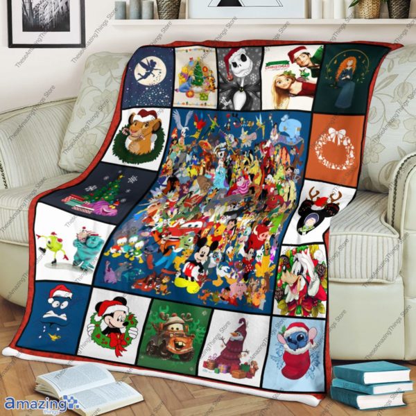 Disney Cartoon Character Christmas Blanket