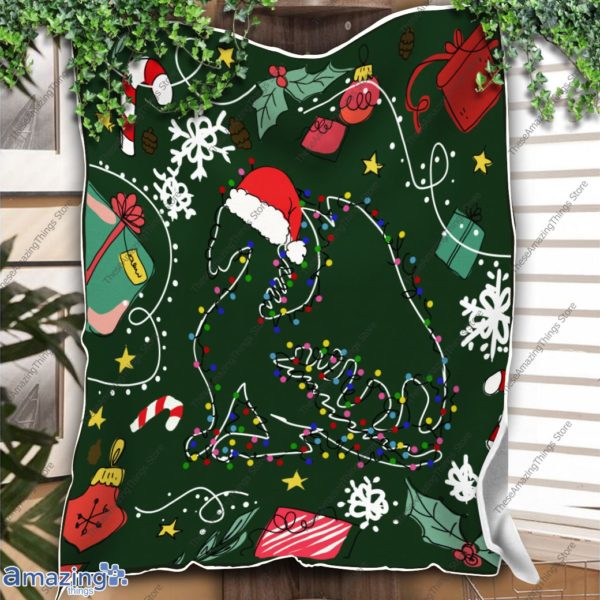 Dragon Merry Christmas Box Gift Blanket