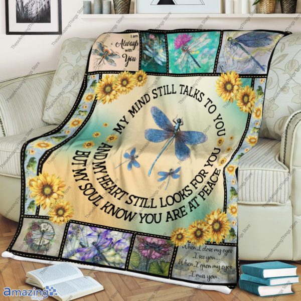 Dragonfly, My Mind Talks To You Blanket