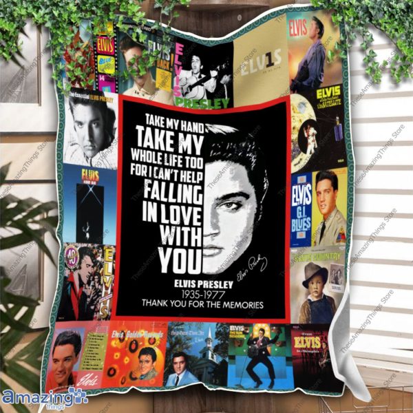 Elvis Presley Anniversary 1935 1977 Thank You For The Memories Blanket