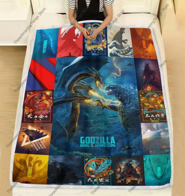 Godzilla 2020 Quilt Blanket