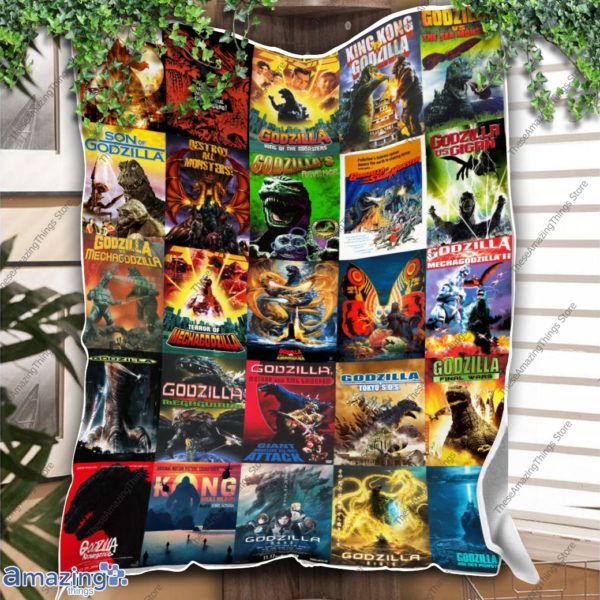 Godzilla Quilt Blanket