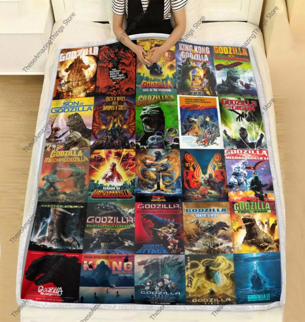 Godzilla Quilt Blanket