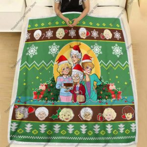 Green Golden Girls Christmas Blanket Amazing Gift Idea