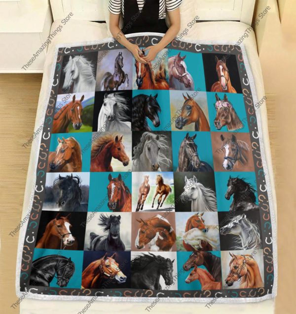 Horse Fleece Blanket