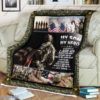 My Son, My Hero Never Forget That I Love You Blanket, USA Army Sodier Blanket