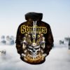 Steelers For Life King Skull Pittsburgh Steelers All Over Print Hoodie