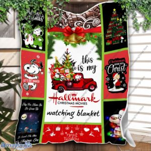 This Is My Hallmark Christmas Movie Watching Snoopy Blanket