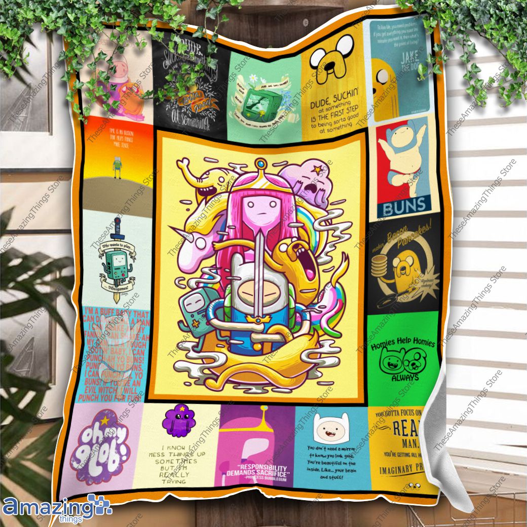 Adventure Time Quotes Quilt Blanket image Adventure Time Quotes Quilt Blanket