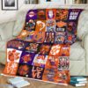 Clemson Tigers Football Quilt Blanket