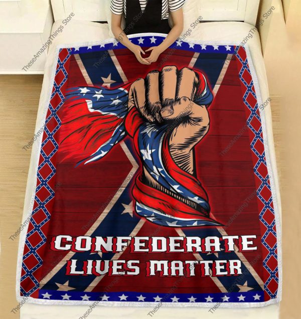 Confederate Lives Matter Fleece Blanket
