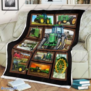 Farmer Tractors Fleece Blanket
