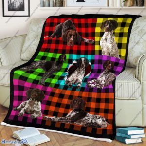 German Shorthaired Pointer Plaid Blanket