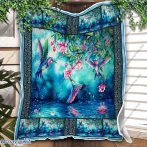 Hummingbird Fleece Blanket