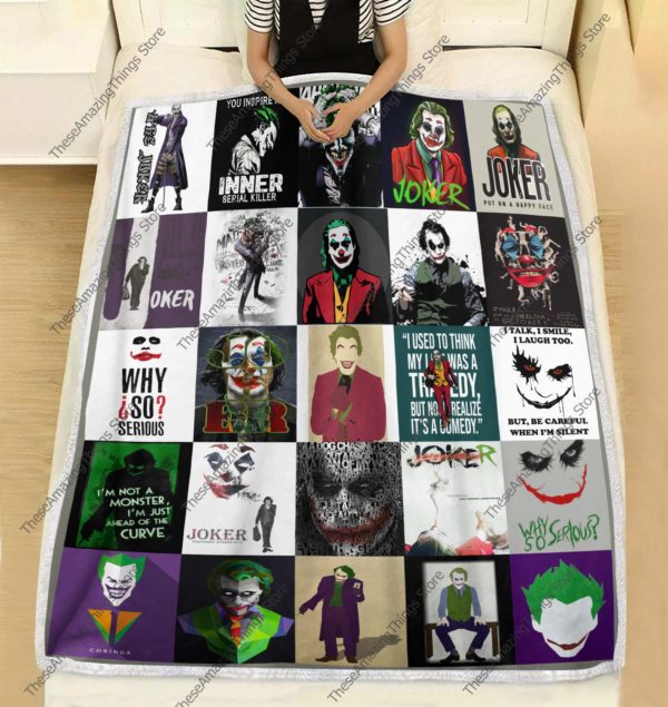 Joker Characters Quilt Blanket