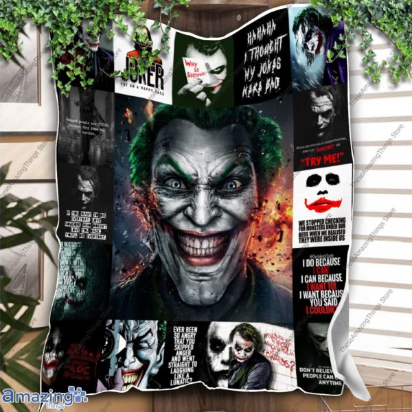 Joker I Used To Think My Life Was A Tragedys Quilt Blanket, Fleece Blanket