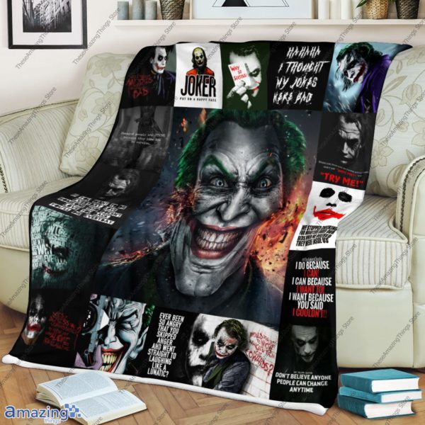 Joker I Used To Think My Life Was A Tragedys Quilt Blanket, Fleece Blanket