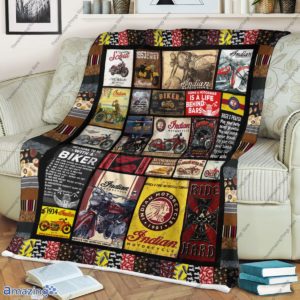 LL Indian Motorcycle Quilt Blanket
