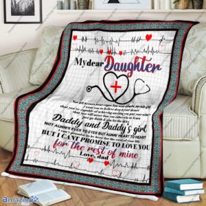 My Dear Daughter Nurse Blanket Not All Heroes Wear Capes, You Wear Crubs Blanket