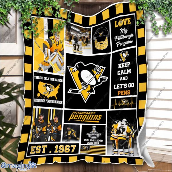 Pittsburgh Penguins Blanket Love My Pittsburgh Penguins Blanket