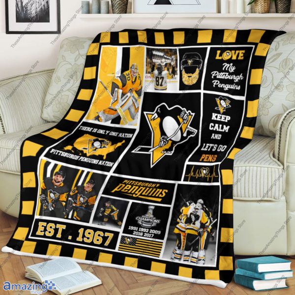 Pittsburgh Penguins Blanket Love My Pittsburgh Penguins Blanket