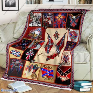 Proud To Be A Redneck, Rebel Not Racist Blanket